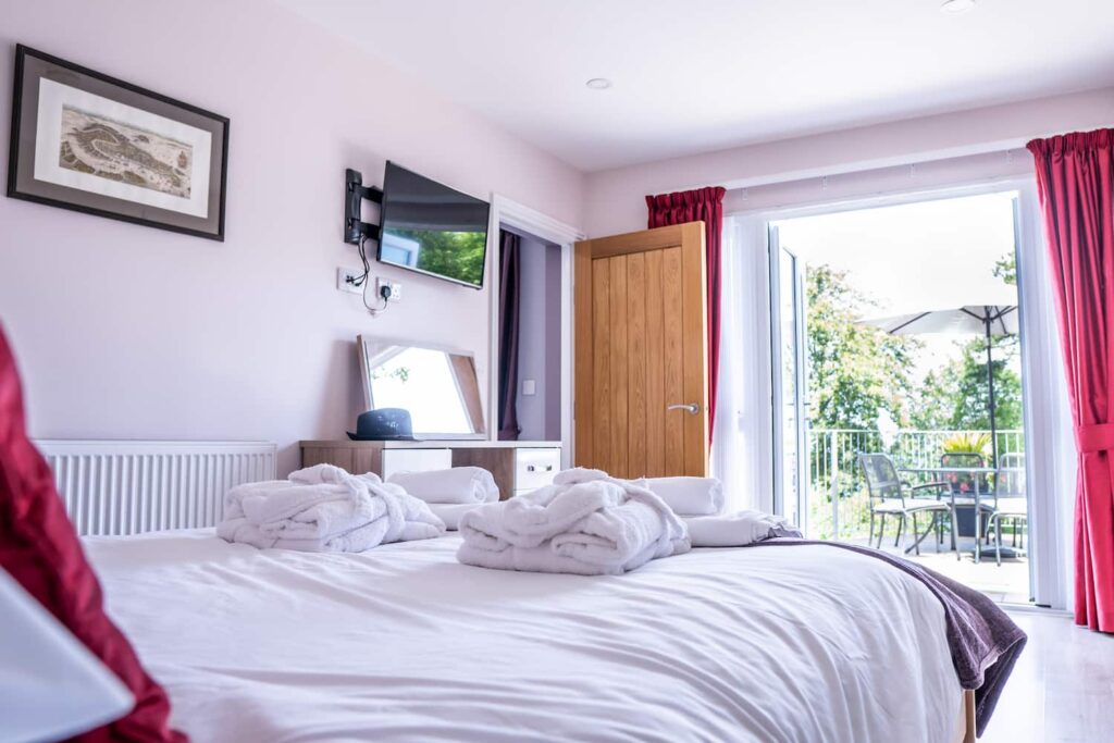 The Seascape, Bedroom 2 leading to Patio, Shanklin, Isle of Wight