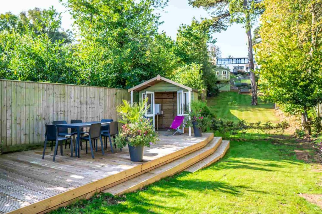 The Seascape Lower Garden Patio SeatingArea, Shanklin, Isle of Wight